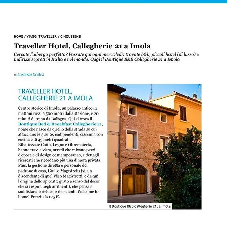 Callegherie 21 Boutique Bed & Breakfast *